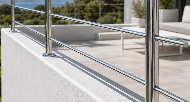 Parapetti e strutture su misura in tubo tondo inox AISI 304