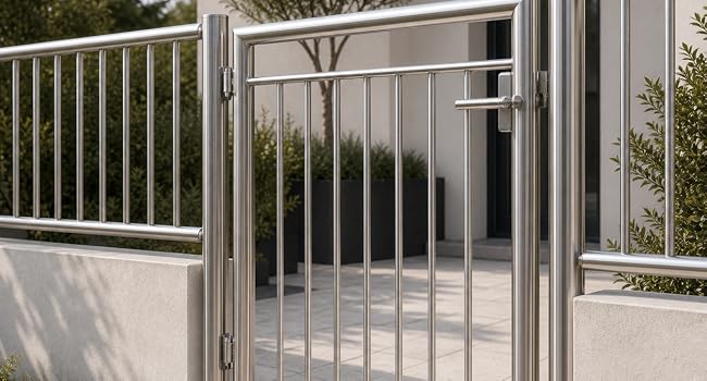 Cancelli e lavorazioni artigianali in tubo tondo inox AISI 304