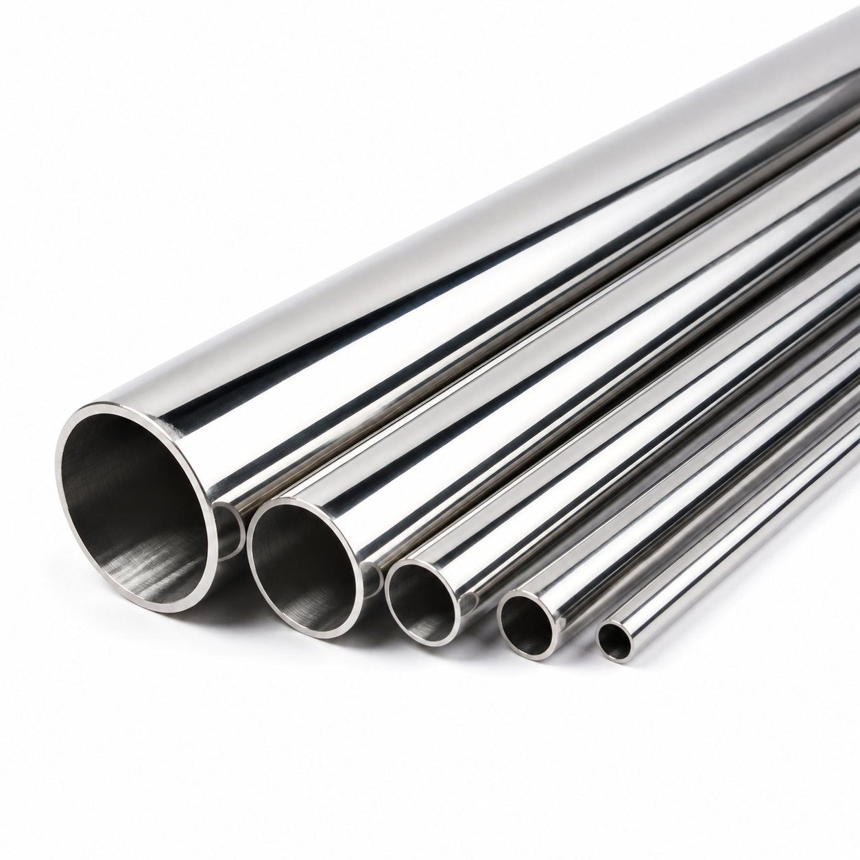Tubo tondo inox AISI 316L nautico lucido a specchio
